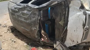بالأسماء: وفاة شخصين وإصابة آخر جراء انقلاب سيارة أجرة في المنيا