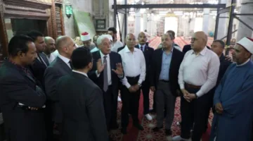 مستشار الرئيس ومحافظ القاهرة يزوران مشروع تطوير مسجد السلطان أبو العلا