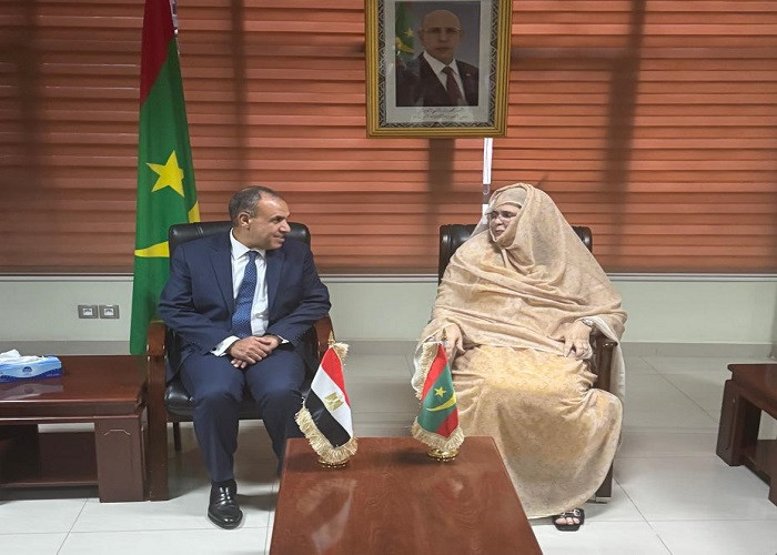 وزير الخارجية ووزير الصحة الموريتاني