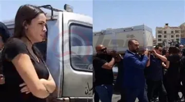 تأثر وئام مجدي خلال جنازة والدة المخرج خالد الحجر، تيتة نوال | فيديو