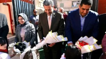محافظ دمياط يدشّن مدرسة الجمهورية الابتدائية في الزرقا