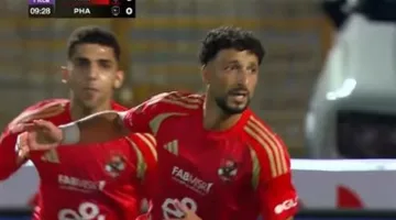 الدوري المصري الممتاز: وسام أبو علي يفتتح التسجيل للأهلي ضد فاركو في الدقيقة العاشرة