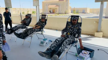حملة تبرع بالدم في مديرية أمن البحر الأحمر
