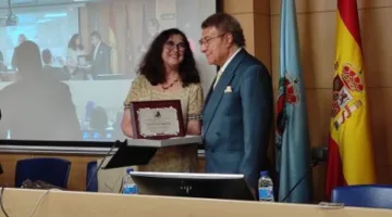 تقدير المصارع الفلسطيني سعيد قزق في جامعة الملك خوان كارلوس في مدريد