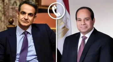 الرئيس السيسي يتلقى مكالمة من رئيس الحكومة اليونانية