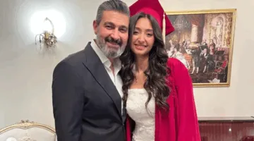 ياسر جلال يحتفل بابنته قدرية بمناسبة تخرجها من المدرسة الثانوية الألمانية: أنا فخور بكِ