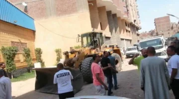 استجابة فورية: حملة موسعة لإزالة التعديات في شارع 135 بحي غرب شبرا الخيمة