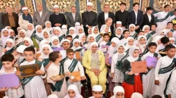 مفتى الجمهورية يشارك في احتفال تكريم حفاظ القرآن الكريم في قرية أم الزين بالشرقية