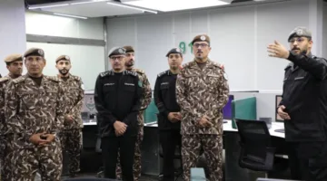 رئيس قسم الأمن البيئي يقوم بزيارة لمركز (911) في منطقة مكة