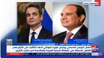 عفيفي: مكالمة السيسي ورئيس وزراء اليونان تعكس قوة الشراكة وتوافق وجهات النظر حول قضايا المنطقة