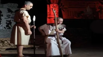 خلال مهرجان فرق الأقاليم.. قدمت “قومية المنوفية” عرض “الملك نارمر” على مسرح طنطا.
