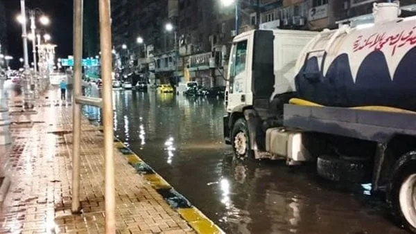 شركة مياه الصرف الصحي بالإسكندرية تُعلن آخر المستجدات بعد هطول الأمطار الغزيرة