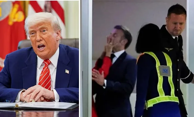 ترامب يقدم مشورته لماكرون بعد فيديو الصفعة من زوجته ترامب يقدم مشورته لماكرون بعد فيديو الصفعة من زوجته