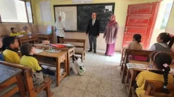 محافظ الشرقية يزور لجان امتحانات الصف الثالث الإعدادي في مدارس منيا القمح