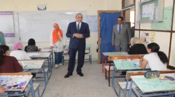 محافظ الغربية يقوم بجولة تفقدية على لجان امتحانات الإعدادية في انطلاقها الأول