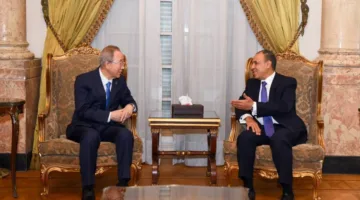 وزير الخارجية يلتقي الأمين العام السابق للأمم المتحدة