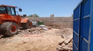 إزالة تعديات على مساحة 1800 متر ضمن الجهود في الحملة 26 بأسوان