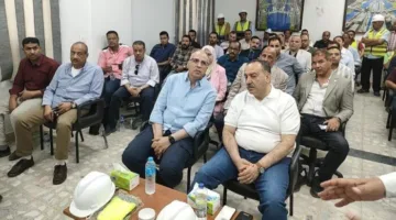 محافظ أسيوط يلتقي وزير المياه والري ويتفقدان مشروع قناطر ديروط الجديدة.