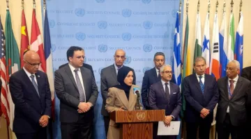 المندوب الدائم لدولة قطر في الأمم المتحدة يشارك في فعالية إعلامية بشأن الوضع في قطاع غزة
