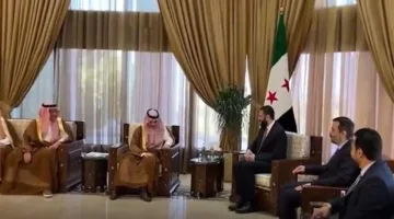 الوفد السعودي يزور الرئيس السوري أحمد الشرع (فيديو)