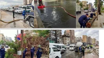 تعاون أمني واسع لمواجهة آثار الطقس السيء في الإسكندرية