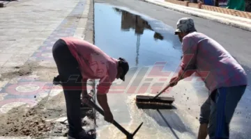 جهود كبيرة لتصريف مياه الأمطار في مصيف بلطيم بمحافظة كفر الشيخ