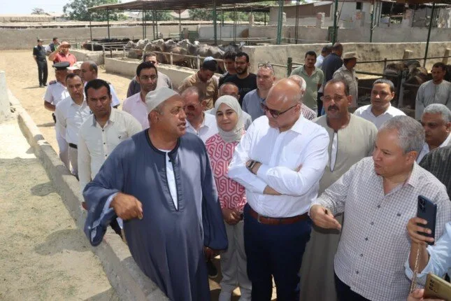 محافظ القليوبية يزور مزرعة مخصصة لتربية الحيوانات في قرية العمار بطوخ محافظ القليوبية يزور مزرعة مخصصة لتربية الحيوانات في قرية العمار بطوخ