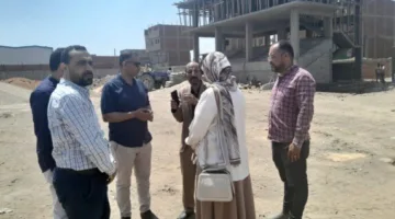 بتكلفة 13 مليون جنيه، مدير الرياضة بالقليوبية يقوم بمتابعة مشروع تشييد ملعب نادي مسطرد.
