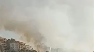 النيران تشتعل في بشامون والنداءات تتعالى لإطفائها (فيديو)