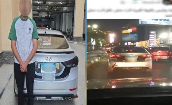 تحقيق في أسباب تثبيت فرد لوحتين متفرقتين على سيارته تحقيق في أسباب تثبيت فرد لوحتين متفرقتين على سيارته