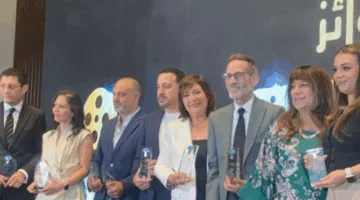 تكريم نجوم مسلسل قلبي ومفتاحه في حفل توزيع جوائز الدراما لحقوق الإنسان
