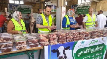 استعدادات لتوزيع 70 طنًا من لحوم الأضاحي على الأسر الأكثر احتياجًا في الغربية