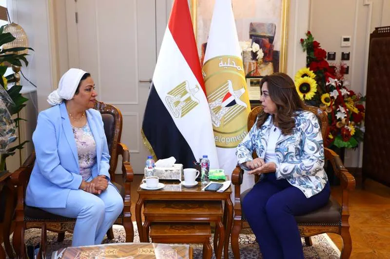 وزيرة التنمية المحلية تلتقي النائبة نشوي الديب لمناقشة مجموعة من القضايا التي تهم المواطنين وزيرة التنمية المحلية تلتقي النائبة نشوي الديب لمناقشة مجموعة من القضايا التي تهم المواطنين