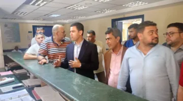نائب محافظ مطروح يزور عدة مشاريع خدمية وتنموية في مدينة الحمام