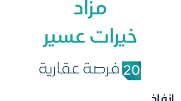 20 فرصة استثمارية عقارية: مزاد خيرات عسير في سوق العقارات السعودي