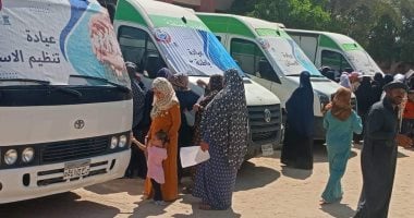 إقبال كبير من المواطنين على القوافل الطبية المجانية بالإسكندرية