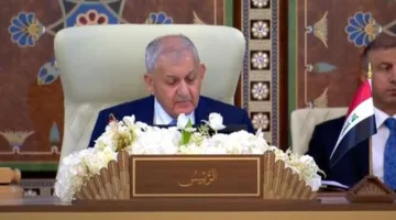 رئيس العراق يعلن انتهاء الدورة الرابعة والثلاثين للقمة العربية في بغداد