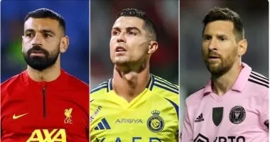 محمد صلاح يرافق رونالدو وميسى بقائمة الأكثر شعبية فى العالم 2025