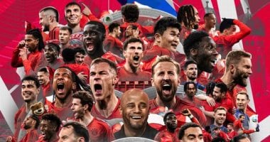بايرن ميونخ يتوج بلقب الدورى الألمانى رسميا للمرة 34 فى تاريخه