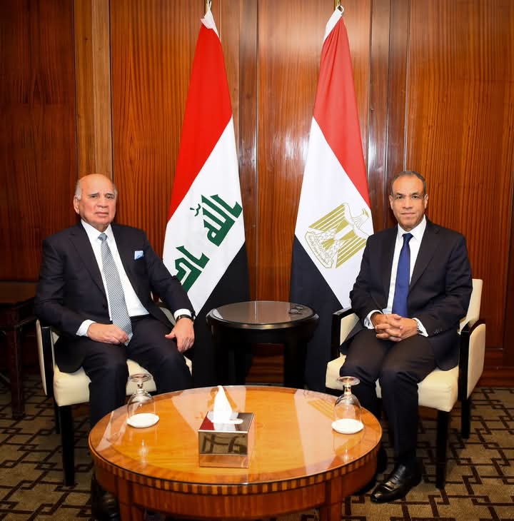 وزير الخارجية يستقبل نظيره العراقي لبحث التعاون الثنائي والقضايا الإقليمية