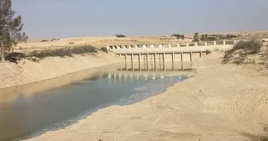 سد الروافعة يحتجز مياه السيول بوسط سيناء.. صور