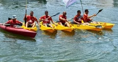 محافظ دمياط يشهد مهرجان التجديف "مراكب الكياك" من أمام الكوبرى التاريخى