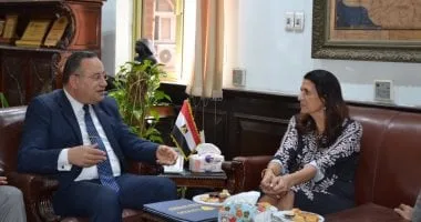 رئيس جامعة الإسكندرية يستقبل وفد هيئة الفولبرايت بالقاهرة لبحث سبل التعاون