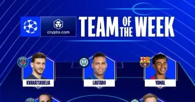 يامال وكفاراتسخيليا يتصدران التشكيل المثالي لإياب نصف نهائي دوري أبطال أوروبا