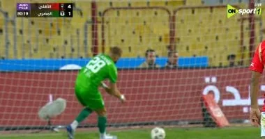 فخر الدين بن يوسف يقلص الفارق للمصرى أمام الأهلى لـ (4-2)