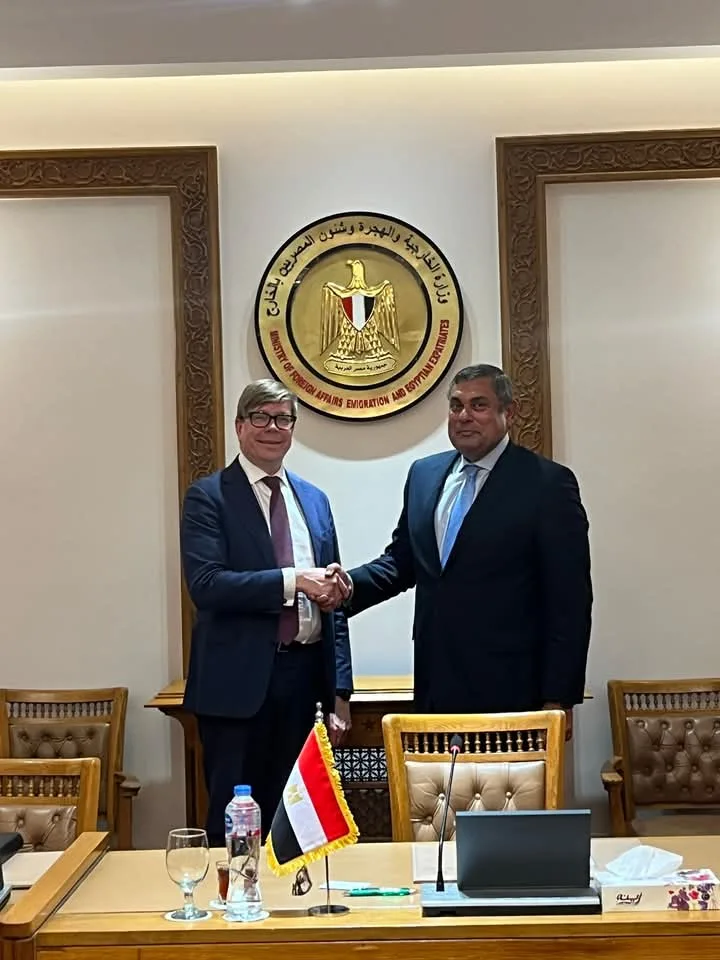 نائب وزير الخارجية والهجرة يلتقي بالسكرتير الدائم لوزارة الخارجية الفنلندية نائب وزير الخارجية والهجرة يلتقي بالسكرتير الدائم لوزارة الخارجية الفنلندية