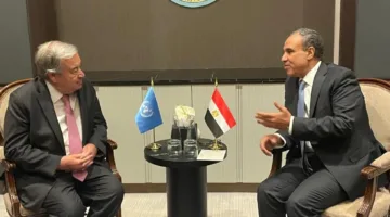 وزير الخارجية يجتمع مع الأمين العام للأمم المتحدة