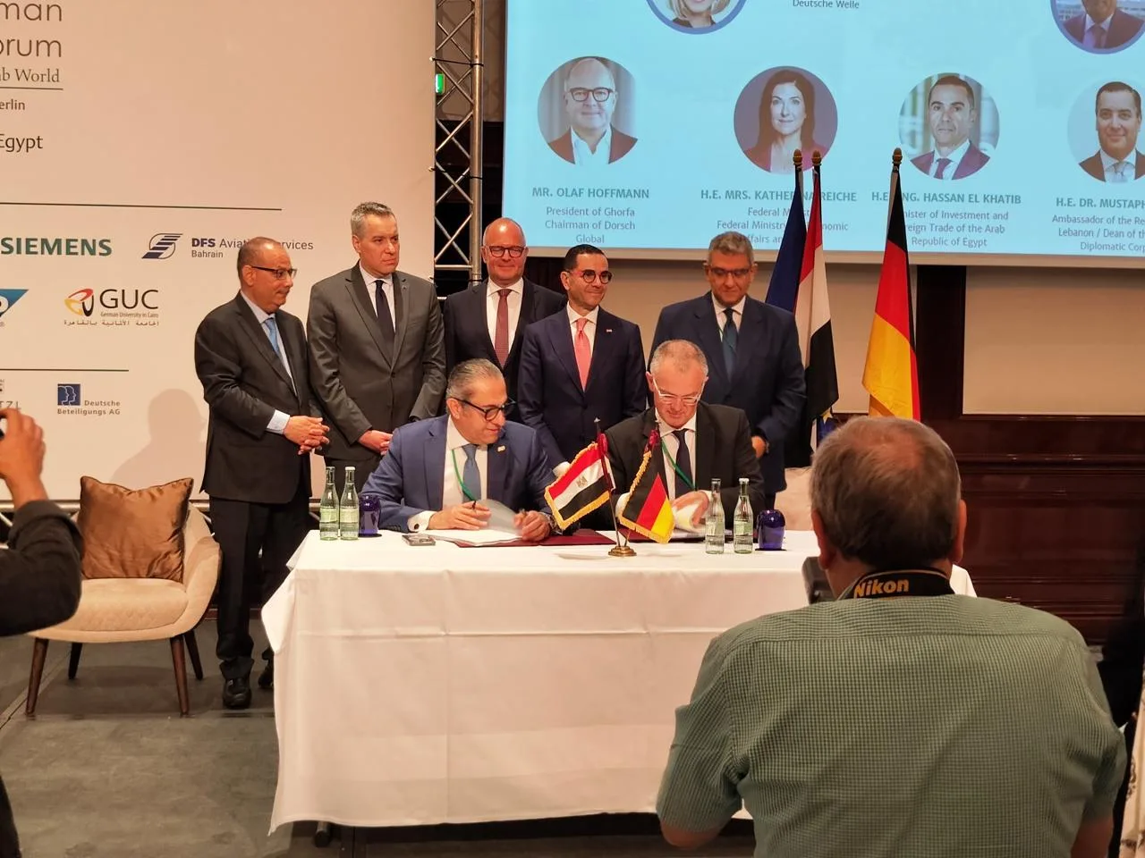 وزير الاستثمار attends the official inauguration of the Arab-German Economic Forum وزير الاستثمار attends the official inauguration of the Arab-German Economic Forum