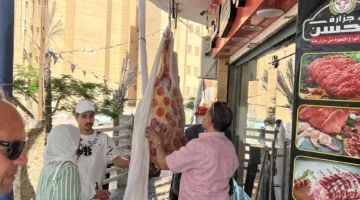 صور: حملات تفتيش شاملة على محلات اللحوم في حدائق أكتوبر استعدادًا لعيد الأضحى