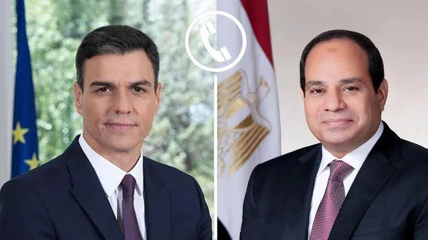 الرئيس السيسي يتلقى مكالمة من رئيس حكومة إسبانيا الرئيس السيسي يتلقى مكالمة من رئيس حكومة إسبانيا